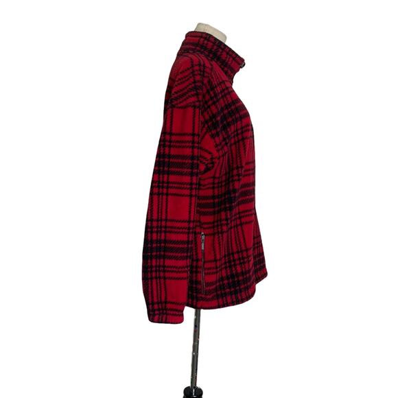 Eddie Bauer vintage red plaid men pullover sweater size Small - Picture 7 of 8